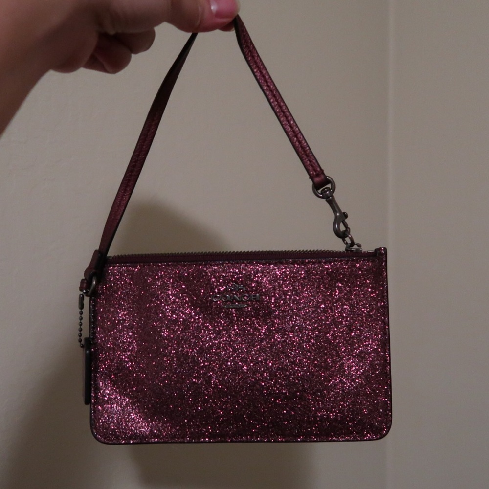 Coach Glitter Wristlet